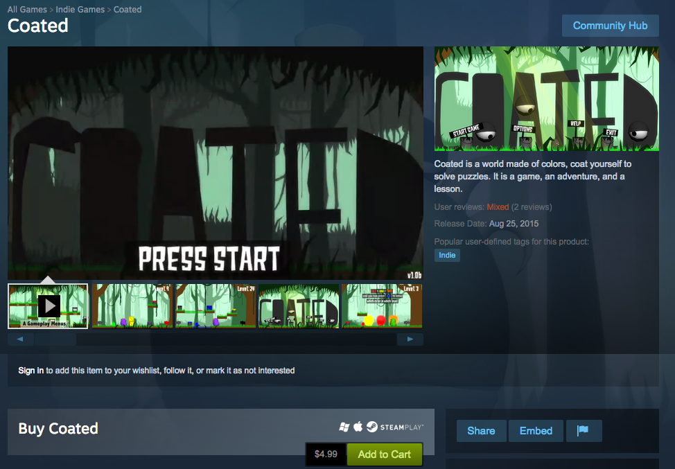 Coated on Steam!!!