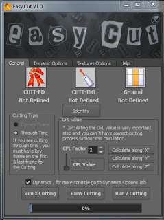 EasyCut…my new Maya MeL Script